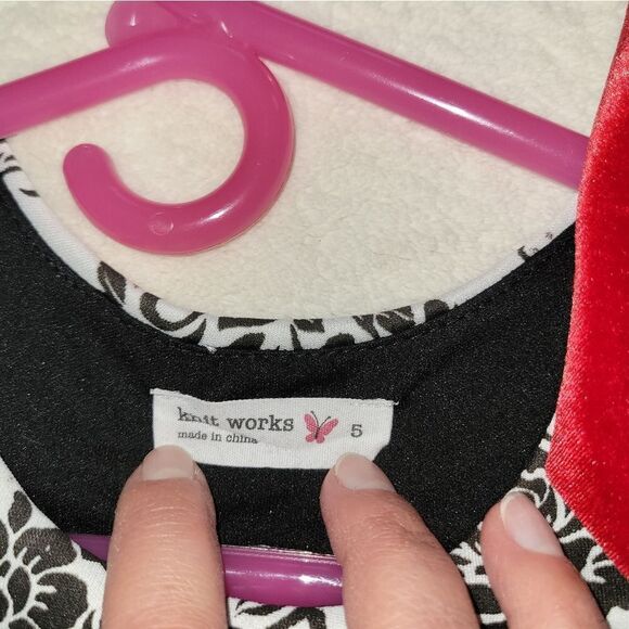 BEAUTIFUL HOLIDAY Knit Works Printed Skater Dress size 5 - Picture 5 of 5